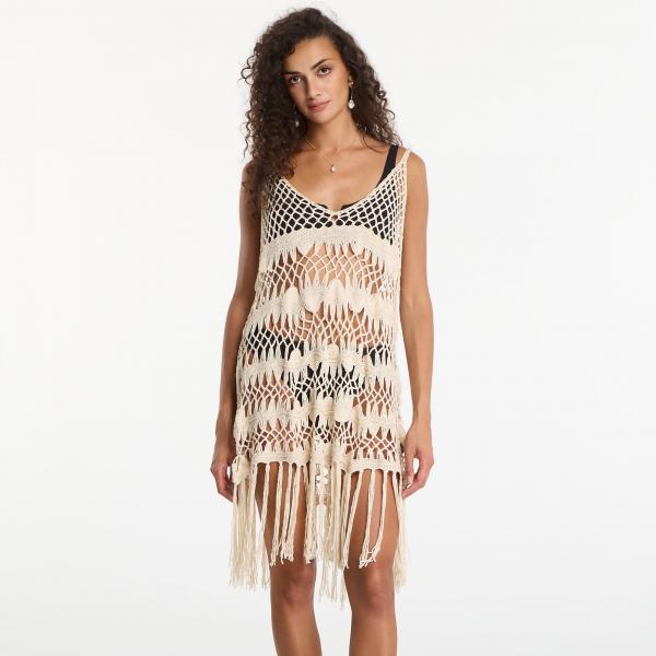Šaty Desigual Pareo Willow Beads White Universal