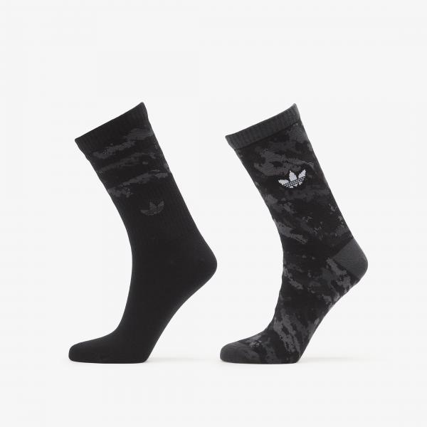 Ponožky adidas Camo Crew Sock 2-Pack Carbon/ Black L