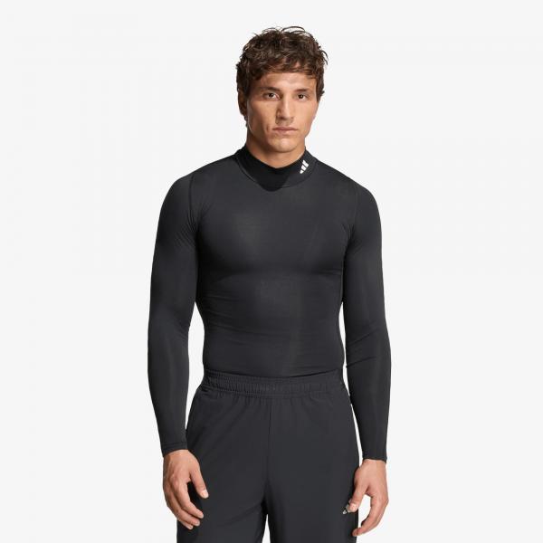 Tričko adidas Techfit Compression Training Mock Neck Long Sleeve T-Shirt Black L