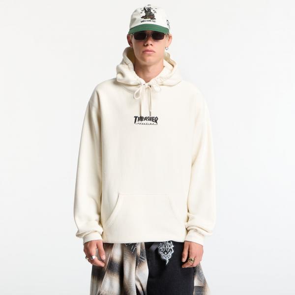 Mikina Thrasher Heavyweight Embroidered Mag Logo Hoodie Beige XL