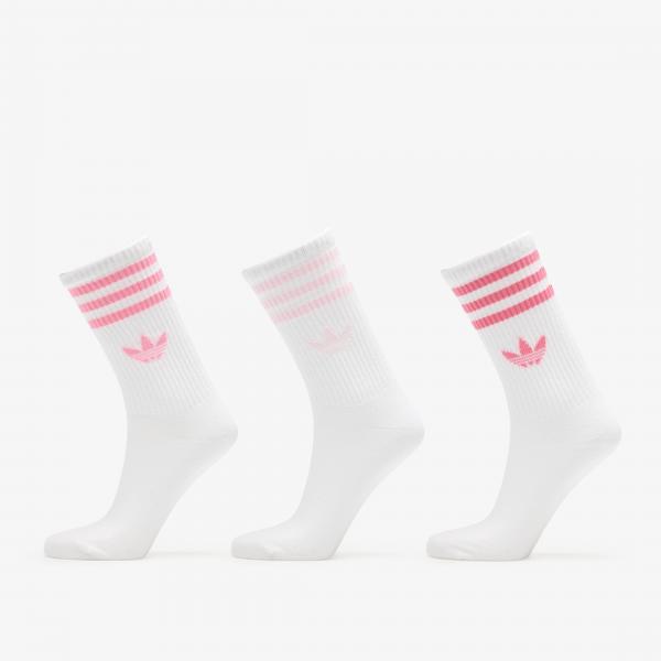 Ponožky adidas 3-Stripes Crew Socks 3-Pack Bliss Pink/ Clear Pink/ Pink Fusion M