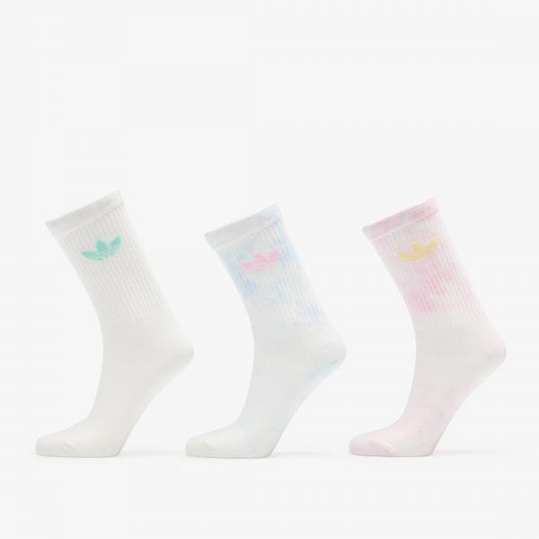 Ponožky adidas Tie Dye Crew Socks 3-Pack Off White/ Wonder Beige/ Dark Brown S