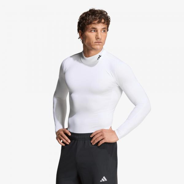 Tričko adidas Training Mockneck Long Sleeve T-Shirt White L