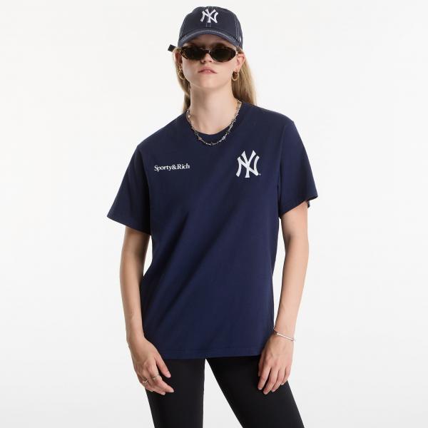 Tričko Sporty & Rich Yankees Arch Tshirt UNISEX Dark Navy/ White M