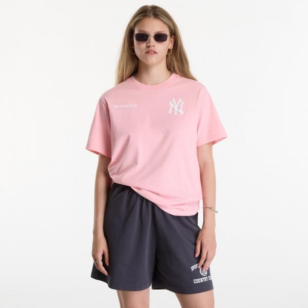 Tričko Sporty & Rich Yankees Arch Tshirt UNISEX Candy/ White M
