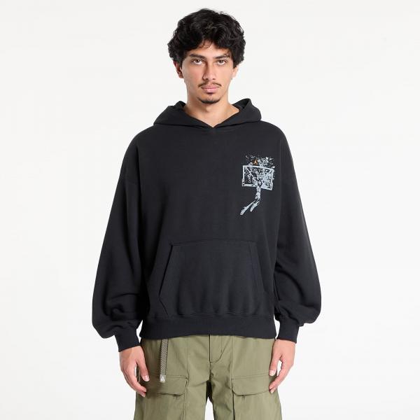 Mikina Jordan Brooklyn Men's Oversized Pullover Hoodie Black/ Starfish M