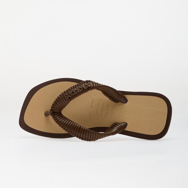 Tenisky Havaianas Hav. Top Square Dark Brown/ Golden EUR 37/38