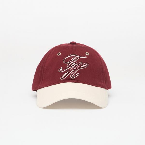 Kšiltovka Tommy Hilfiger Script Colorblock Cap Velvet Maroon Universal