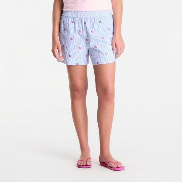 Šortky MC2 Saint Barth Meave Short Pant Seersucker Stripes V Straw L