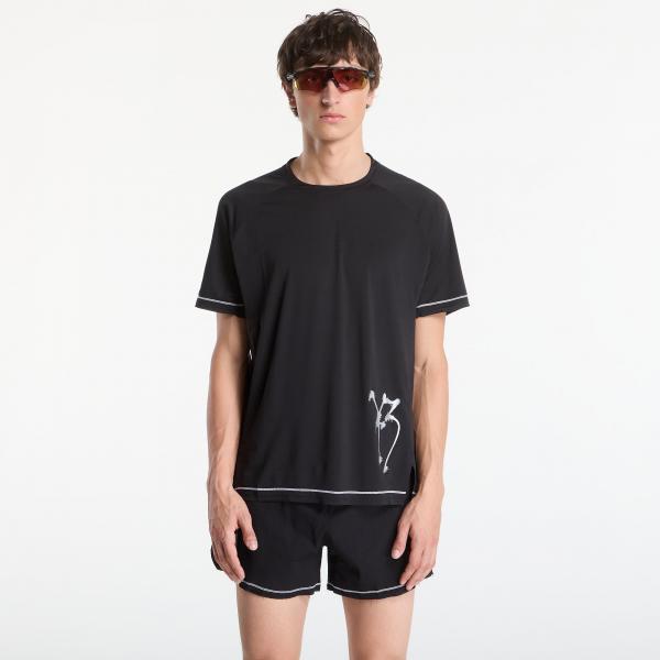 Tričko Y-3 Graphic Running Short Sleeve Tee Black L