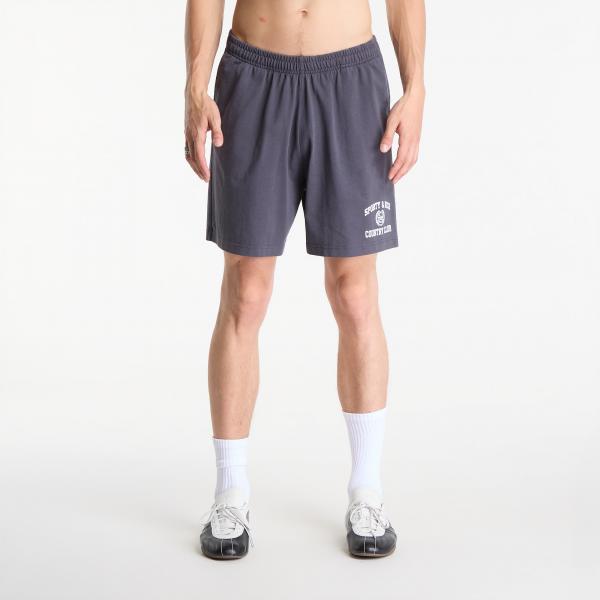 Šortky Sporty & Rich Varsity Crest Gym Short UNISEX Carbon L