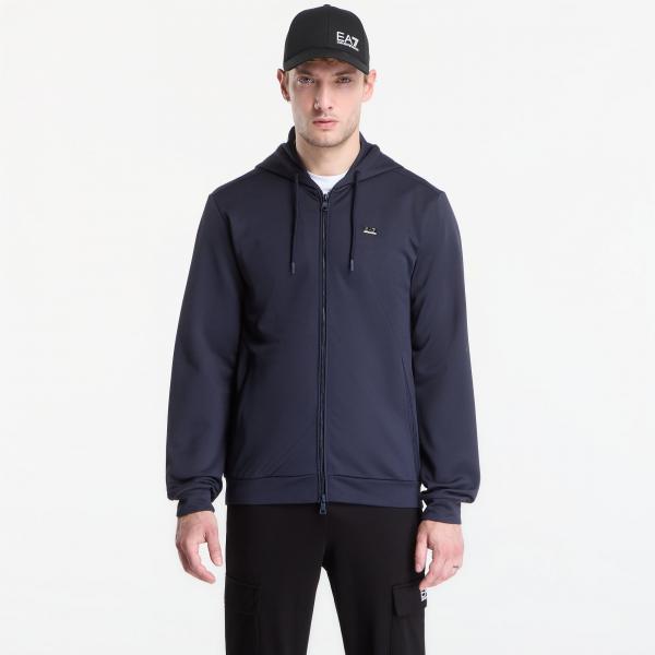 Mikina EA7 Emporio Armani Train Lux M Hoodie Fz Pl St Armani Blue L