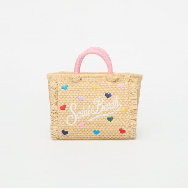 Kabelka MC2 Saint Barth Vanity Mini Straw N Bag Mini Hearts Col Universal