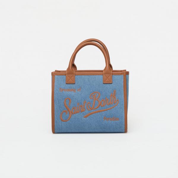 Kabelka MC2 Saint Barth Vanity Bag Midi Bag Denim Grain Leather Universal