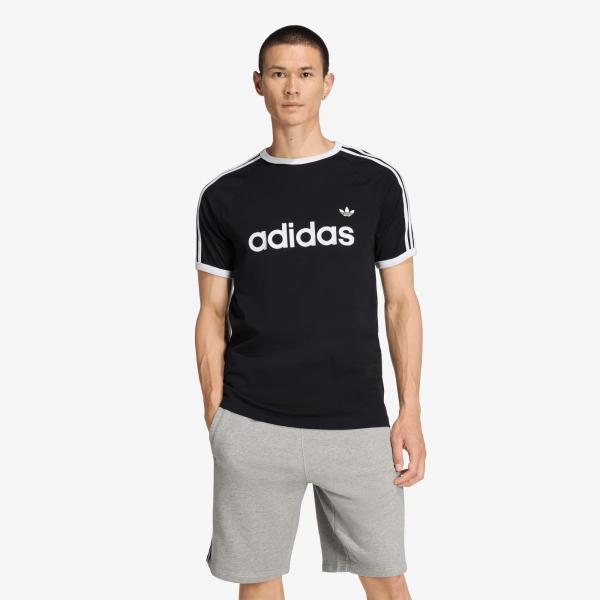 Tričko adidas 3-Stripes Slim Ringer T-Shirt Black L