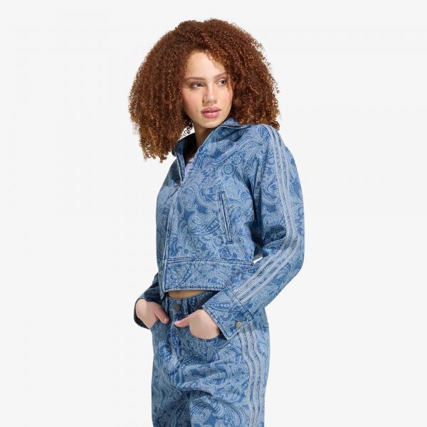 Bunda adidas Liberty London Firebird Denim Tracktop Medium Vintage Denim/ Light Denim L