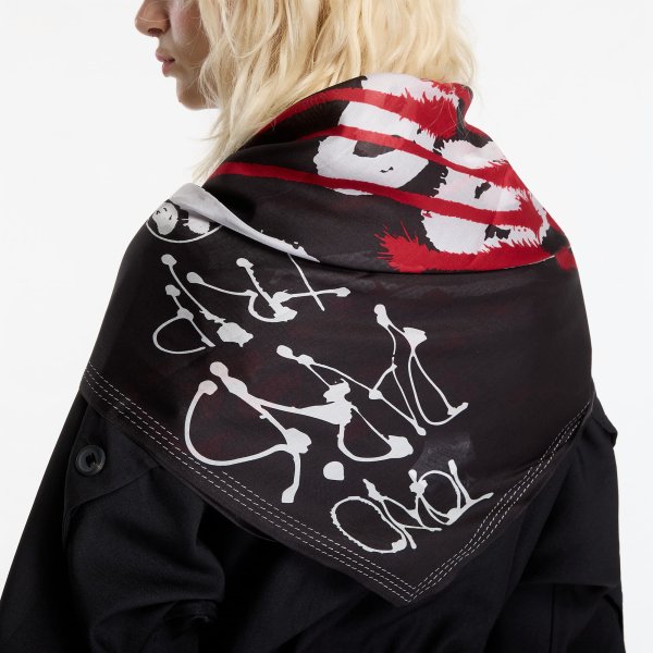 Šála Y-3 Chito Graphic Scarf L Black Universal