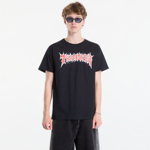 Tričko Thrasher Spikey T-Shirt Black M