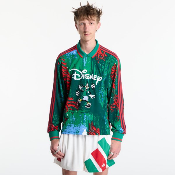 Tričko adidas Originals Brain Dead Disney Long Sleeve Jersey Red/ Bold Green/ Blue L