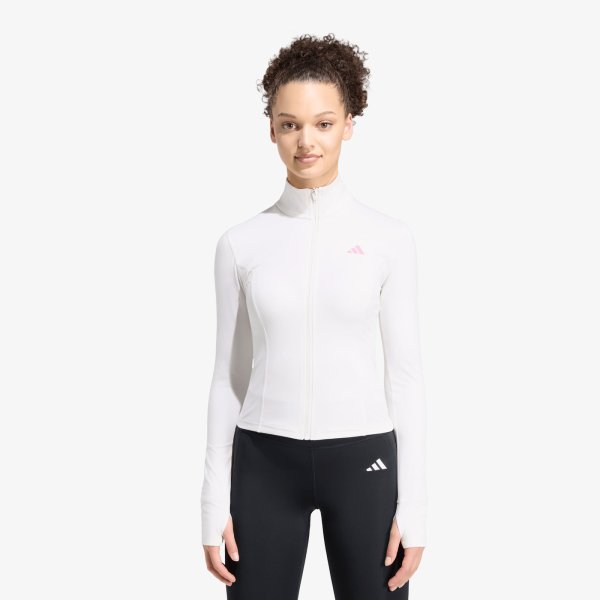 Mikina adidas 3-stripes Studio Zip Through Jacket Chalk White L