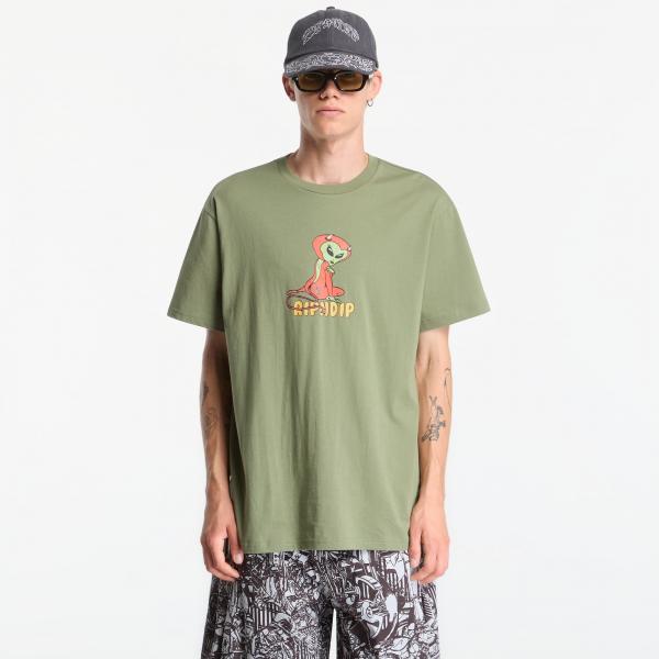 Tričko RIPNDIP Devil Alien Tee Dusty Forest XXL