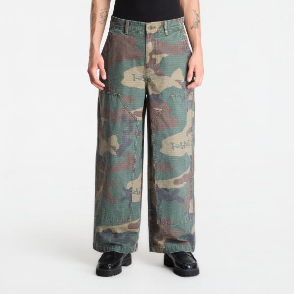 Džíny RIPNDIP Claws Camo Wide Fit Carpenter Pants Multi S