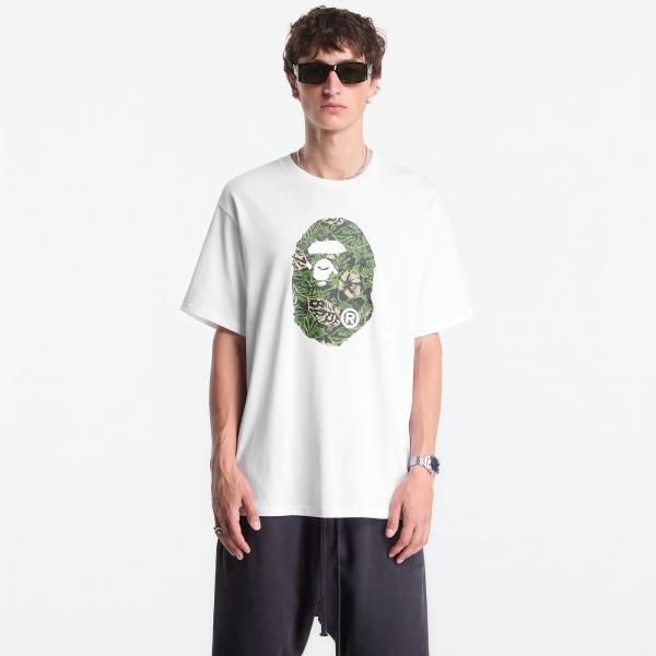 Tričko A Bathing Ape Palm Resort Camo Ape Head Tee UNISEX White L