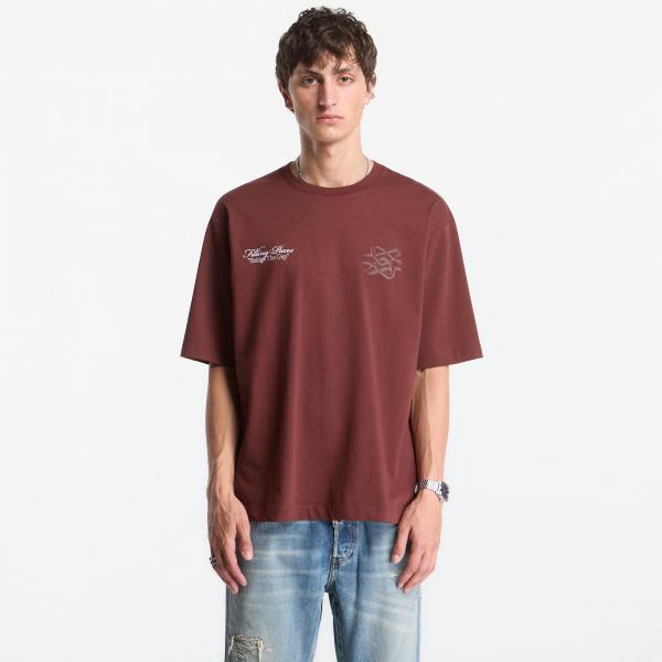 Tričko Filling Pieces T-Shirt Boxy Bridge The Gap Bitter Chocolate L