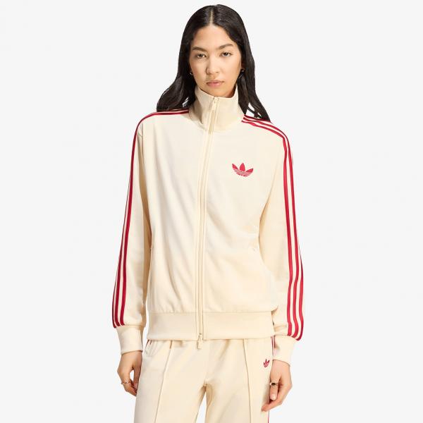 Bunda adidas Firebird Track Top Loose Warm Vanilla/ Team Victory Red XS