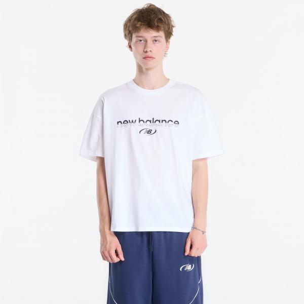 Tričko New Balance Trackside T-Shirt White XL