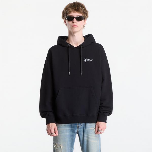 Mikina Off-White Script Logo Skate Hoodie UNISEX Black XL