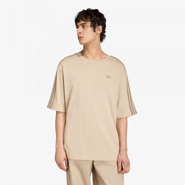 Tričko adidas Adicolor 3-Stripes Oversized T-Shirt Khaki Three/ Khaki Six XXL