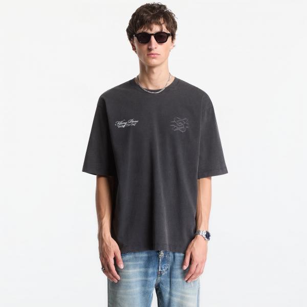 Tričko Filling Pieces T-Shirt Boxy Bridge The Gap Vintage Black M
