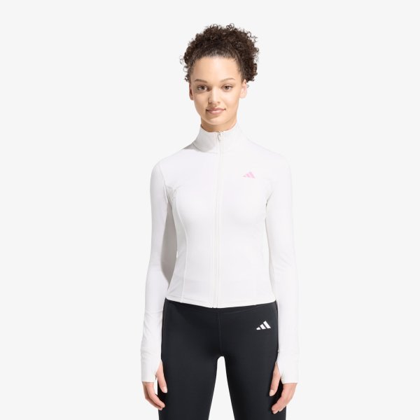 Mikina adidas 3-stripes Studio Zip Through Jacket Chalk White XL