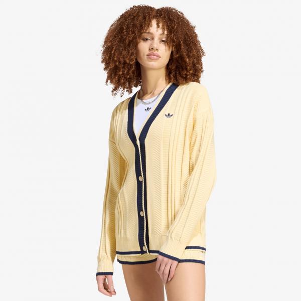 Svetr adidas Cable Knit Cardigan Warm Vanilla S