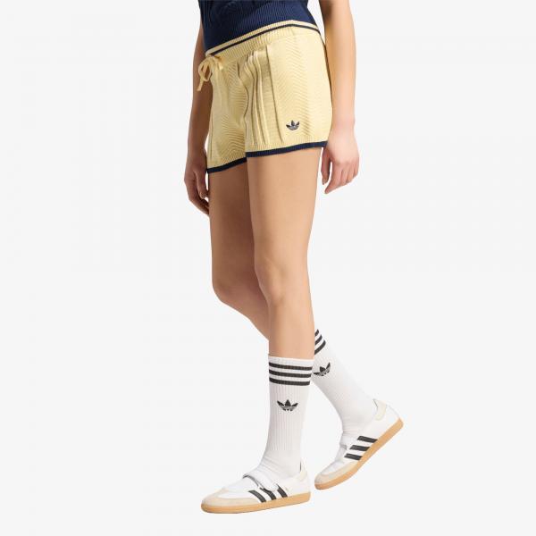Šortky adidas Cable Knit Shorts Warm Vanilla S