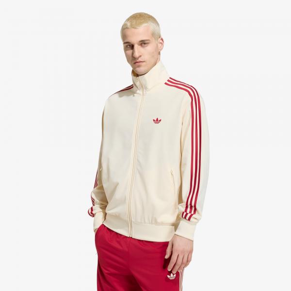 Mikina adidas Firebird Track Jacket Warm Vanilla/ Team Victory Red XL