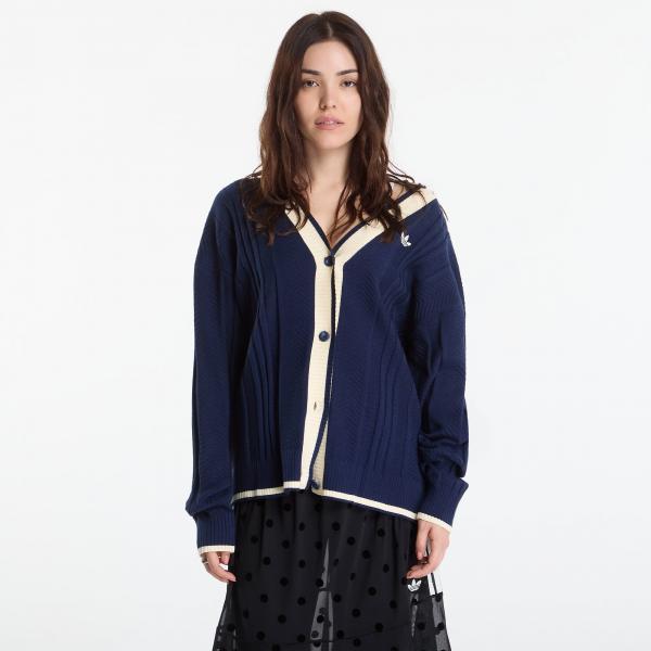 Svetr adidas Cable Knit Cardigan Night Indigo S