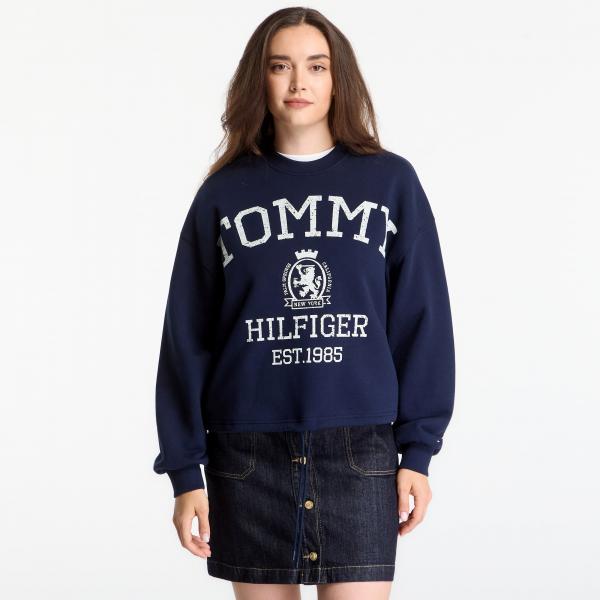 Mikina Tommy Hilfiger Varsity Crest Mdrn Sweatshirt Dark Night Navy L