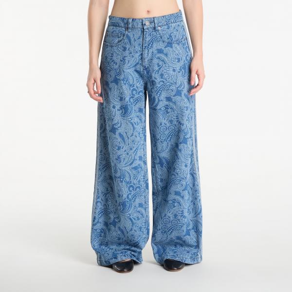 Džíny adidas Liberty London Firebird Mid Rise Straight Denim Pant Medium Vintage Denim/ Light Denim 26/32