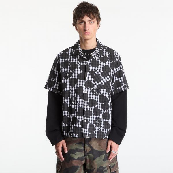 Košile HUMAN MADE Heart Gingham Check Shirt UNISEX Black M
