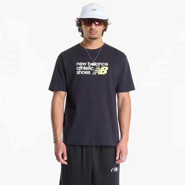 Tričko New Balance Athletics Premium Relaxed Chest Logo T-Shirt Dark Night XL