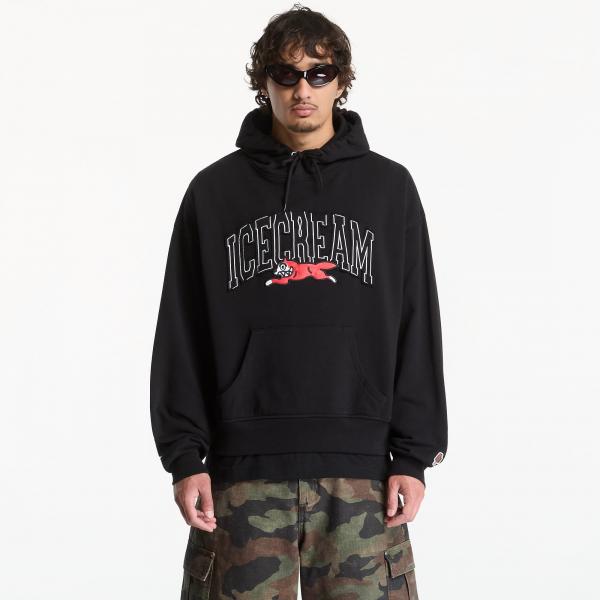 Mikina Billionaire Boys Club Icecream College Applique Running Dog Popover Hood Black M