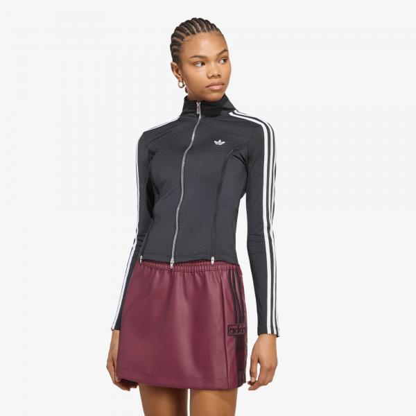 Tričko adidas Long Sleeve Zipped T-shirt Black XS