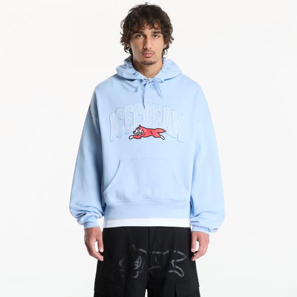 Mikina Billionaire Boys Club Icecream College Applique Running Dog Popover Hood Light Blue M