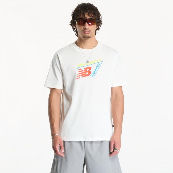Tričko New Balance Classic Tri-Logo T-shirt Sea Salt XXL