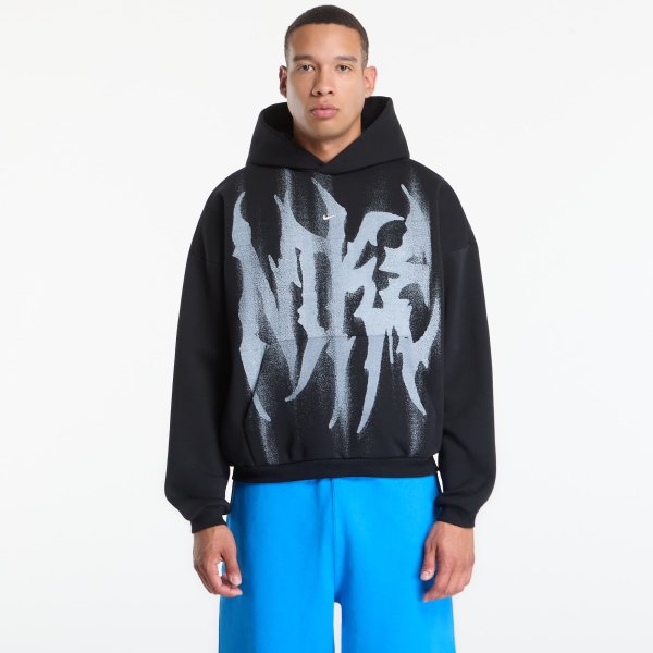 Mikina Nike Standard Issue Men's Brushed Pullover Basketball Hoodie Black/ White/ Pale Ivory XXL