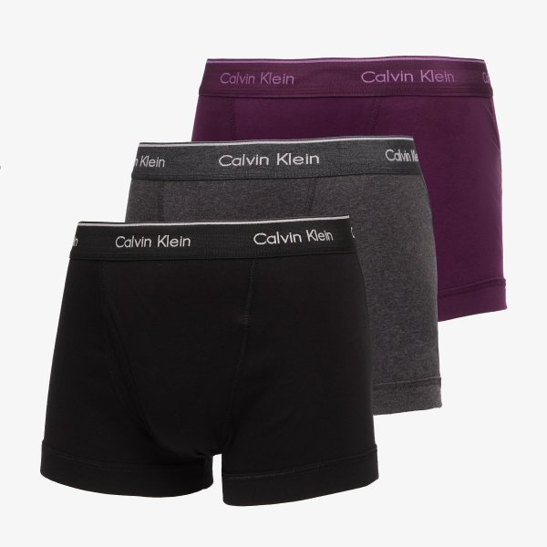 Boxerky Calvin Klein Trunk 3-Pack Purple XL