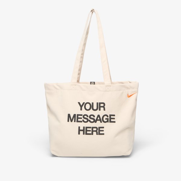 Taška Nike Heritage "Your Message Here" Tote Bag 22L Oatmeal/ Safety Orange/ Safety Orange 22 l