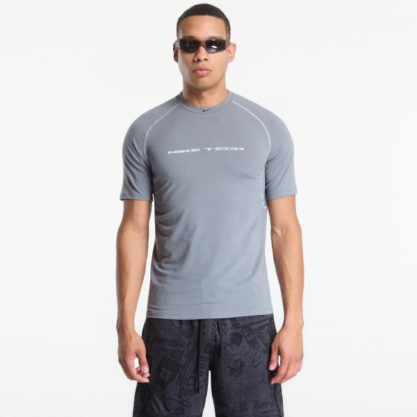 Tílko Nike Tech Men's Dri-FIT Short-Sleeve Top Cool Grey/ Wolf Grey/ Black XS